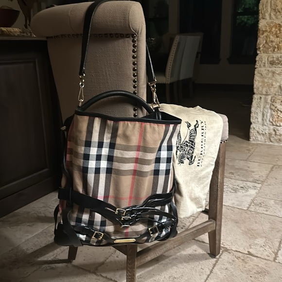 RARE BURBERRY BRIDLE BAG - Picture 9 of 11